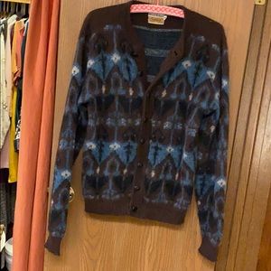 Vintage fuzzy wool mohair cardigan. Men’s Medium.